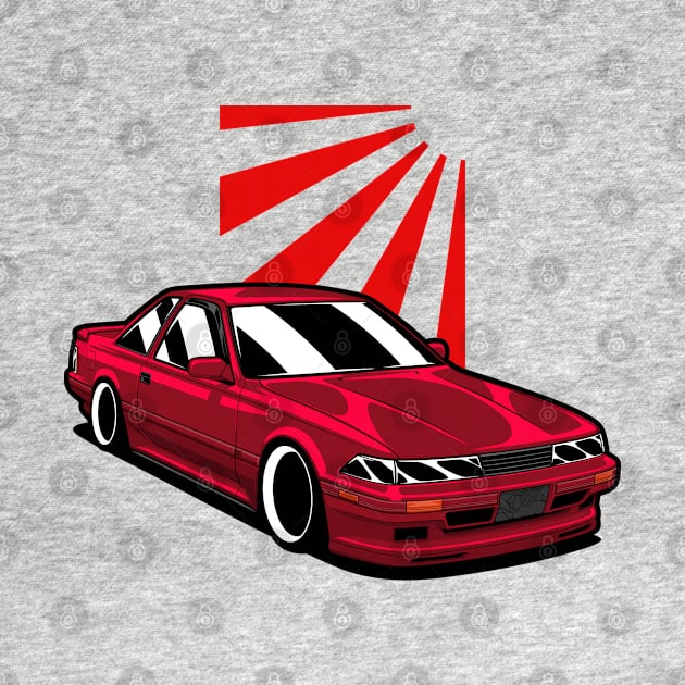 Red Soarer Classic JDM Coupe by KaroCars